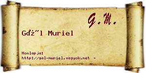 Gál Muriel névjegykártya